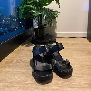 Steve Madden Black Heeled Sandals